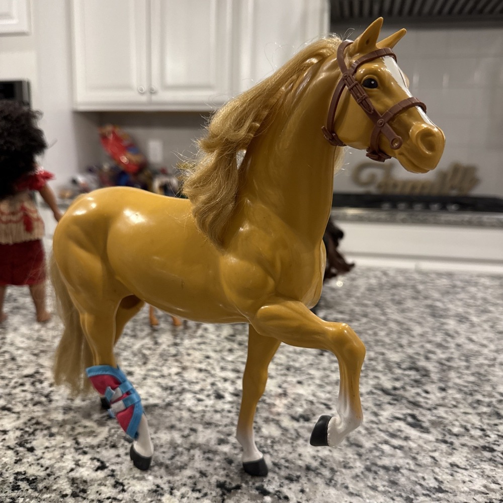 VINTAGE 1980 MATTEL BARBIE HORSE‎ DALLAS PALOMINO Rare horse only #017